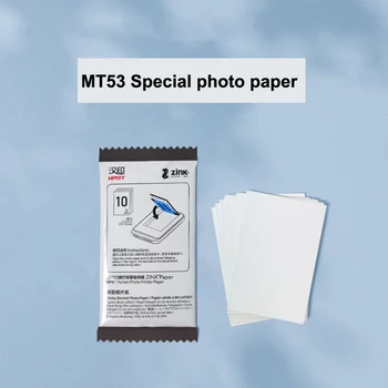 10pcs Foto Papier Pre HPRT MT53 Mini Farebná Tlačiareň Pôvodné ZINOK Lepidlo Cúval 2 * 3inch 50 * 76 mm