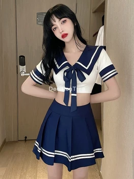 2023 námorník vyhovovali školskú uniformu študentov handričkou topy, sukne anime cosplay kostýmy japonskej školy jednotné študentov oblečenie