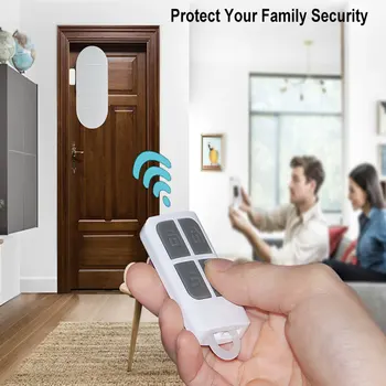 Osobné Home Security Magnetický Senzor 130DB Upozornenie Dvere, Okno Bell proti Vlámaniu pre Domáce Podnikanie Deti Bezdrôtový Senzor Alarmu