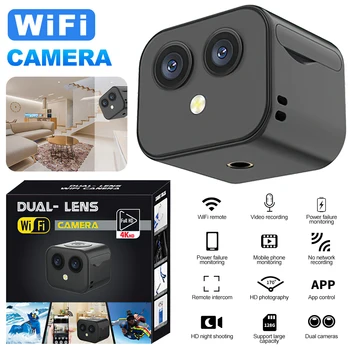 Mini WIFI Camera170 Stupňa širokouhlý Nočné Videnie IP Kamera Micro Home Security Krytý Videokamera Mobile Detection Fotoaparát