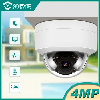 Anpviz 4MP Dome POE IP Kamera CCTV Bezpečnostné Domov/Vonkajší kamerový IR 30 m Detekcia Pohybu Upozornenie One-Way Audio H. 265