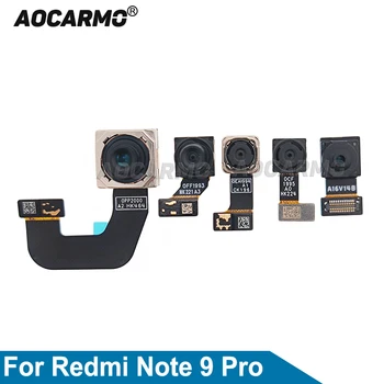 Aocarmo Pre Xiao Redmi Poznámka 9 Pro Späť Veľký Zadný Fotoaparát Smerom Predná Kamera Flex Kábel Náhradné Diely