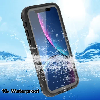 IP69K Vodotesné puzdro pre iPhone 11 Plávanie, Potápanie, Vonkajší Shockproof Kryt pre iPhone 11 Pro Max Plnú Ochranu so Stojanom