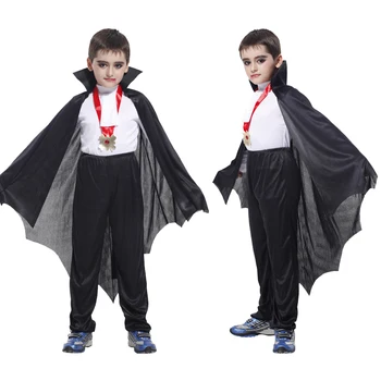 Halloween Chlapci Karneval Party Deti Deti Gróf Dracula Gotický Upír Kostým Krátke Fantasia Infantil Anime Cosplay