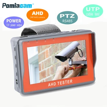 IV7A 4.3 Palcový HD AHD CCTV Tester Monitor AHD 8MP Analógový Fotoaparát Testovanie PTZ UTP Kábel Tester 12V1A Výstup