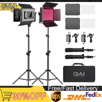GVM 880RS RGB LED Video Svetlo 3200-5600K Plné Farby 60W Fotografie Studio Led Panel Osvetlenie Auta na Youtube Live