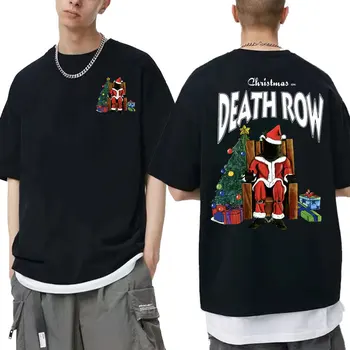 Milovník Darček Death Row Records Vianočné Č Riadok Obojstranná Tlač T-shirt Muži Ženy Móda Hip Hop Tričko Tupac 2Pac, T Košele
