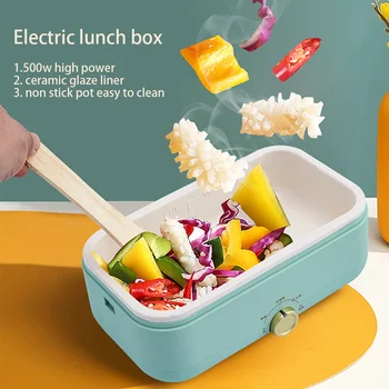 500W Moc Prenosné Smart Lunch Box Nádoba Kúrenie Elektrické Izolácie Riadu Skladovanie Potravín Kontajner Termálne Okno na Aute