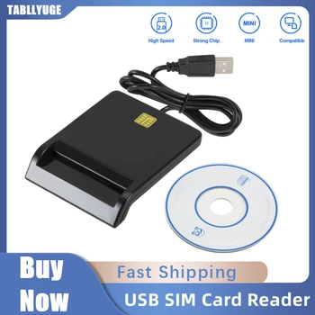 TABLLYUGE USB SIM Karty Smart card Reader Pre Bankové Karty IC/ID EMV SD TF MMC Karty čitateľov USB-CCID ISO 7816 pre systém Windows 7 8 10 Linux