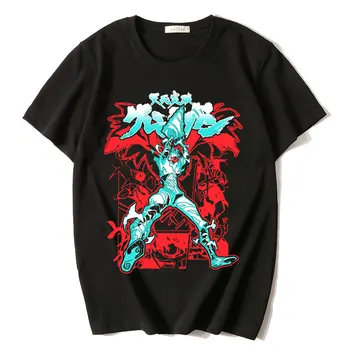 Anime Tengen Toppa Gurren Lagann Tlačiť T-shirt Muži Ženy Bavlna Krátky Rukáv T-shirts Hip Hop Streetwear Nadrozmerné Tees Unisex