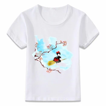 Deti Oblečenie Tričko Kiki je dodacej Služby, Kiki Anime, Manga T-shirt pre Chlapcov a Dievčatá Batoľa Košele Čaj