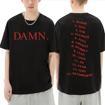 Rapper Kendrick Lamar Pglang Pán Morálku & Big Steppery Tracklist Albumu Red Logo T-shirt Sakra Tričko Muži Ženy Hip Hop T Tričko