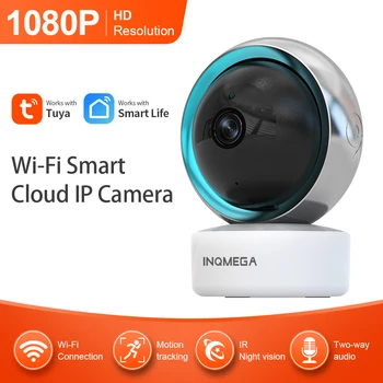 GINCNCN 1080P TUYA Smart Vnútorný Život, Kamera, Bezdrôtové WiFi Bezpečnostný Dohľad CCTV Baby Monitor Domovská stránka Google Asistent Alexa