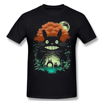 SUSEDIA Totoro Tlač Bavlna T-Shirt Štúdio Ghibli Japonské Anime Tričko Muži Móda Tees Harajuku Streetwear