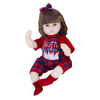 42cm Simulácia Baby Doll Hračka Novorodenca Batoľa Vinyl Mäkké Spanie Realisticky Reborn Bábiky Fotografie Narodeniny Vzdelávacie Darčeky