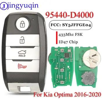 Jingyuqin SY5JFFGE04 4BTN Aftermarket Keyless Smart Remote Kľúča Vozidla 95440-D4000 95440-D5000 433MHz ID47 Pre KIA Optima 2016-2020