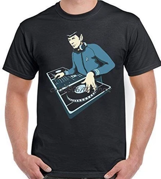 Najnovšie Módne Zvláštnejšie Veci T Shirt Mužov Krátky Rukáv Dj Spock Módne Mužov, T Košele Kolo Krku Punk Topy
