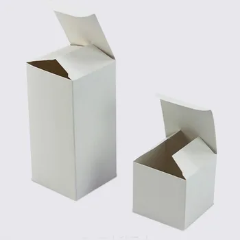 50 kusov Kraft Papier Skladacie Škatule Malé Ručné DIY Darčeky Obaly Boxy Prírodné Lepenkových kartónov na Strane Dodávky