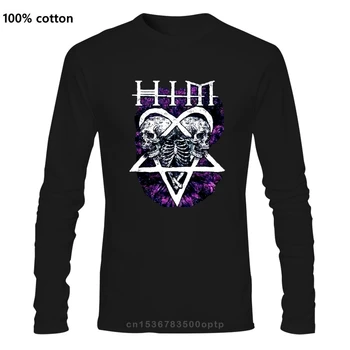 Pánske Oblečenie H. I. M. NEHO KOSTRA SRDCE Dievčatá Juniori Gothic Rock Band T-Shirt NOVÉ Autentické