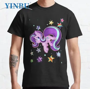 Hviezdne svetlo priateľstvo hviezdy módne tričká Vysokej kvality YINBU Značky Graphic Tee hviezdne svetlo iskrička pánske krátke tričko