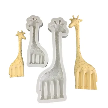Žirafa veľkosť zvierat silikónové formy čokoláda cukor pečenie dekorácie nástroje drop omietky plesní