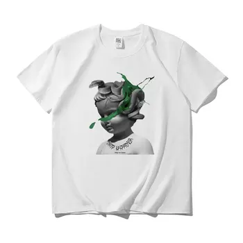 Oslniť Pohode Lil Dieťa a Gunna Drip Ťažšie Album Vzor Tlače T-shirts Muži Ženy Móda Jar Leto Mäkké Čistá Bavlna Tričko