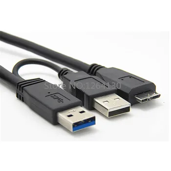USB 3.0 Y USB 2.0 male Micro B Napájací Kábel, Pre Mobilné Jednotky Pevného Disku Mobile HDD SSD kábel kábel adaptéra 0,6 m/1m