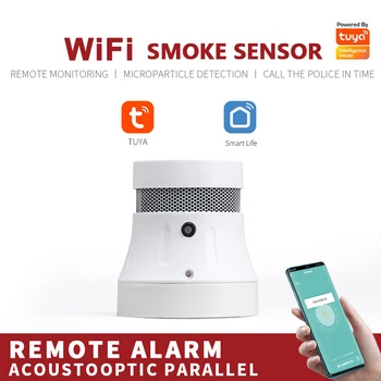 CoRui Tuya WiFi Smart Detektor Dymu Senzor Bezpečnostný Alarm Systém Inteligentného života/tuya App Dymový Alarm Požiarnej Ochrany