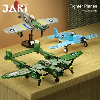 JAKI Jiaqi Vojenské Stavebné Bloky Série Detí Vzdelávacie Montáž Hračky Kultúrne a Kreatívne druhej Svetovej Vojny Retro
