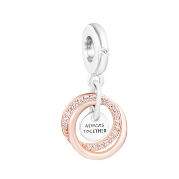 2022 Deň matiek, Rodiny Vždy Ovinuté Kúzlo 925 Silver Šperky Hodí Originálne Náramky Pre Ženy Korálky Pre Šperky Robiť