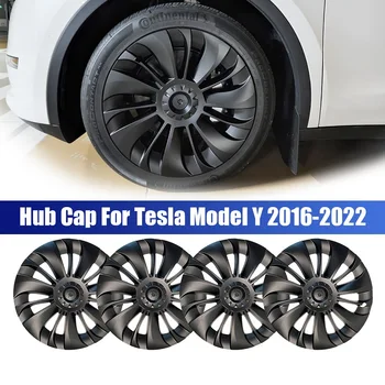 4pcs pre Tesla Model 3 Y 19 Palcový Hub Spp Výkon Náhradného Kolesa Spp Automobilový Hubcap Úplné Pokrytie Príslušenstvo 2021-2022