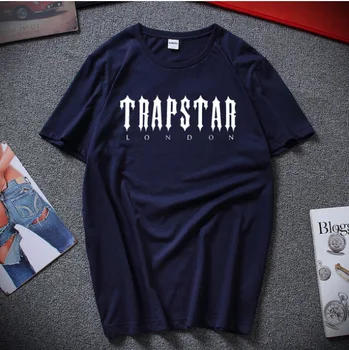 Trapstar Londýne Muži T-shirt Módne List Tlač Krátky Rukáv Harajuku Trend Streetwear Hip Hop Pár Bavlna Tee Tričko Topy