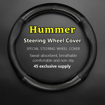 Žiadny Zápach Tenké Pre Hummer Volant, Kryt pravej Kože Uhlíkových Vlákien Fit H3 H2 H1 HX