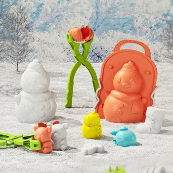 Montessori Snehu Športové Hračky pre Deti 4 Až 6 Rokov snehová guľa Maker Detí, Vonkajšie Hračky Snehu, Piesku Formy Nástroj pre Deti, Darčeky