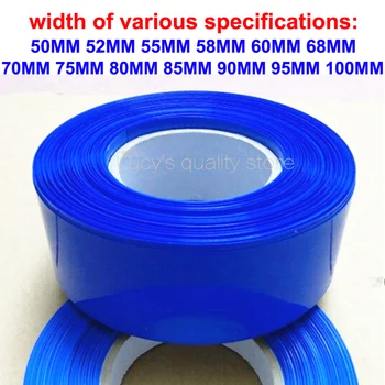 1 kg 18650 lítiová batéria shrink sleeve PVC tepla shrinkable trubice spomaľovač horenia izolačné puzdro balenie film