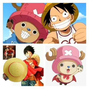 Anime, Luff Cosplay slamený klobúk roztomilý priedušná mužov a žien Pláž Hat Japonské kreslené, hranie rolí prop klobúk