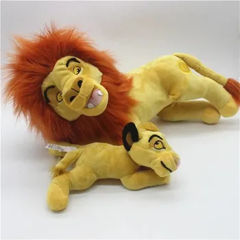Disney Lion King je Mufasa A Simba 45 cm Cartoon Zvierat Mäkké, Vypchaté Bavlna Bábiky, Plyšové Peluche Hračky Pre Deti, Darčeky