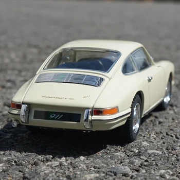 WELL 1:24 1964 Porsche 911 Zliatiny Športové Auto Model Diecasts Kovové Hračky Klasické Vozidlá Model Auta, Vysoká Simulácia Detské Darčeky