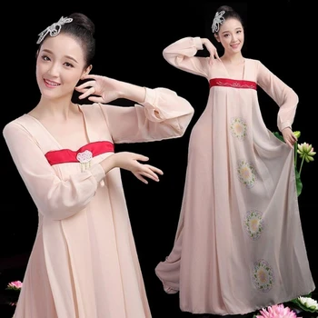 2022 čínskej tradičnej hanfu šaty retro ľudových tanečných kostýmov fáze výkonu šaty orientálna vintage hanfu dávnych tanečné šaty