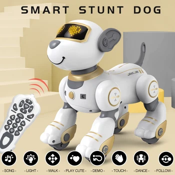 Vtipné RC Robot Elektronické Psa Kúsok Psa Hlasové ovládanie Programovateľné Dotykové zmysel Hudby Skladby Robota Psa Hračky pre Deti je Dar