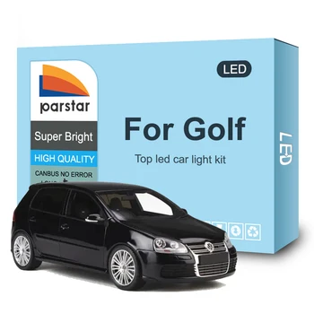 Parstar Interiérové LED Svetlo na Čítanie Súprava Pre Volkswagen VW Golf 4 5 6 7 MK4 MK5 MK6 MK7 1999-2017 2018 Auto Čítanie Dome batožinového priestoru Canbus