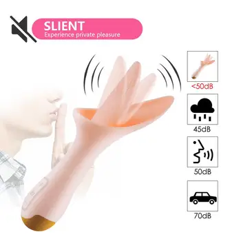 30 Rýchlosti Silný Ústne Klitoris Jazyk Lízanie Vibrátory Klitorisu Stimulátor G-Spot Vibrátor Masturbator Sexuálne Hračky pre Dospelých