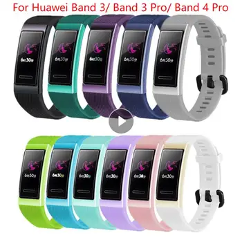 Náramok Pre Huawei Band 3 Pro Popruh Športové Silikónové Hodinky Kapela Náhradné Šnúrky Na Zápästie Pre Huawei Band 4 Pro Inteligentný Náramok
