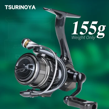 TSURINOYA Ultra-light 155 g Návnadu Jemnosť Spinning Fishing Cievky RANGER 800 1000S Uhlíka Plytká Cievka Pstruh Ajing Rybárske Koliesko