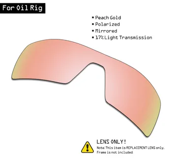 SmartVLT Polarizované slnečné Okuliare Náhradné Šošovky pre Oakley ropnej Plošine - Broskyňa Zlato