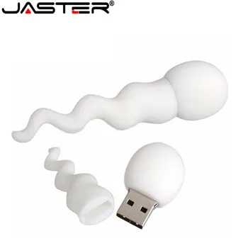 JASTER Krásne biele tadpoles pero jednotky spermií usb flash memory stick 8 GB 16 GB 32 GB, 64 GB Spermia. kl ' úč palcom jednotku