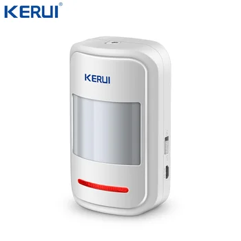 Kerui Nabíjateľná 5V USB 433MHz Bezdrôtový PIR Snímač Pohybu Detektor Pre GSM PSTN Bezpečnostný Systém, Automatické Vytáčanie Alarm Kit