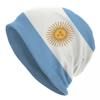 Vlajka Argentína Kapoty Klobúky Ulici Pletené Klobúk Pre Mužov, Ženy Zime Teplé Argentínskej Hrdý Skullies Čiapky Čiapky