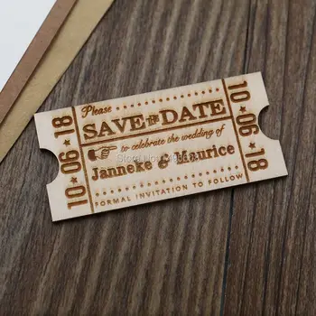 Lístok uložiť dátum magnet, vlastné drevené uložiť dáta,film svadobné uložiť dátum