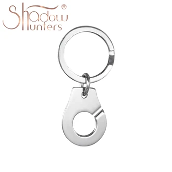 SHADOWHUNTERS Luxusné 925 Sterling Silver Handcuff Keychain Pre Milovníkov Darček Dekoračné Závesy Muž A Žena Šperky Menottes